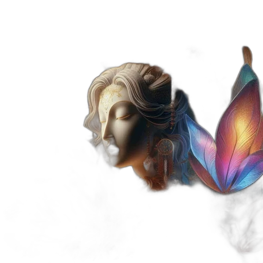 mask, crown, face, flower transparent PNG cut-out