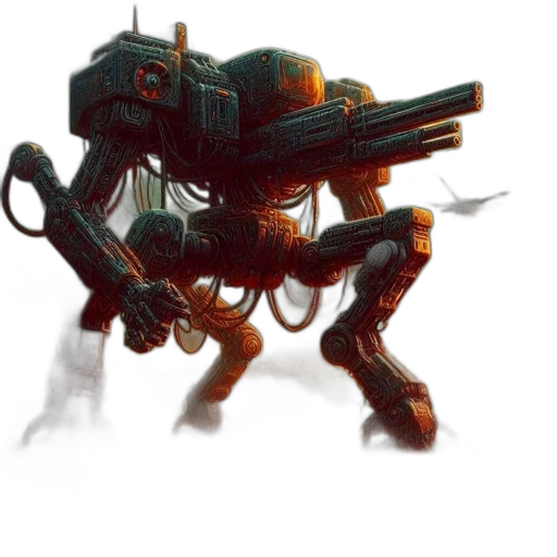 robot, weapon, creature, dragon transparent PNG cut-out