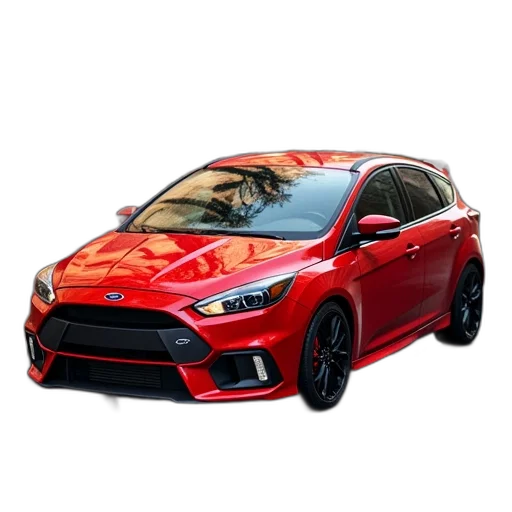 car, photorealistic, 3d render, red transparent PNG cut-out