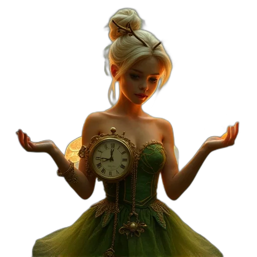 dress, jewelry, 3d render, fantasy art transparent PNG cut-out