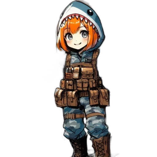 weapon, jacket, staff, animal transparent PNG cut-out