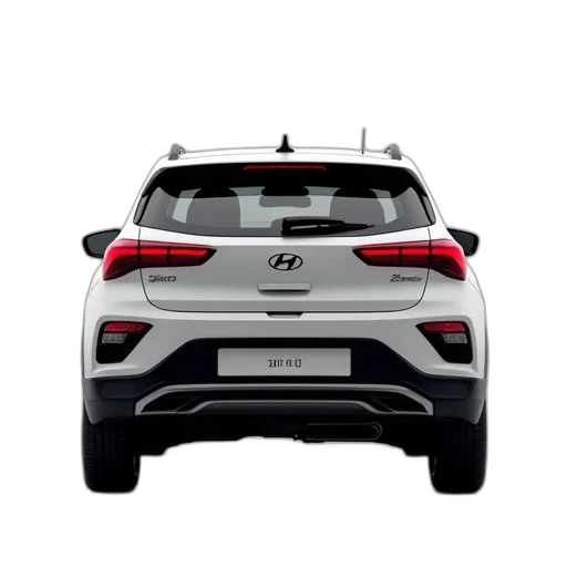 car, back, view, hyundai transparent PNG cut-out