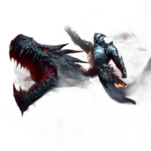 dragon, creature, animal, weapon transparent PNG cut-out