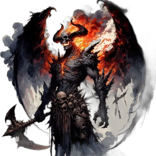 dragon, creature, staff, fantasy art transparent PNG cut-out
