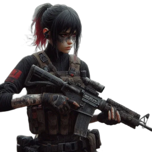 weapon, cyberpunk, concept art, 3d render transparent PNG cut-out