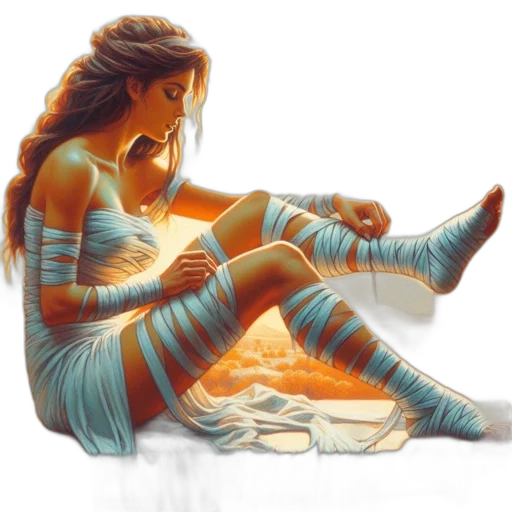dress, concept art, fantasy art, comic book art transparent PNG cut-out