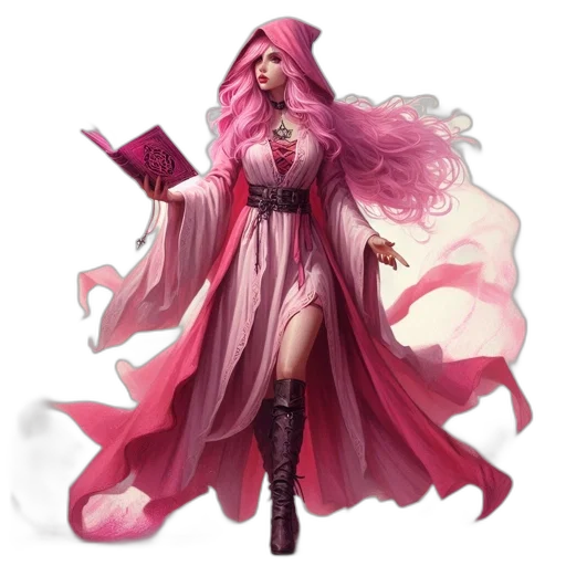 dress, concept art, fantasy art, comic book art transparent PNG cut-out