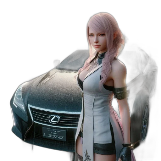 car, weapon, concept art, 3d render transparent PNG cut-out
