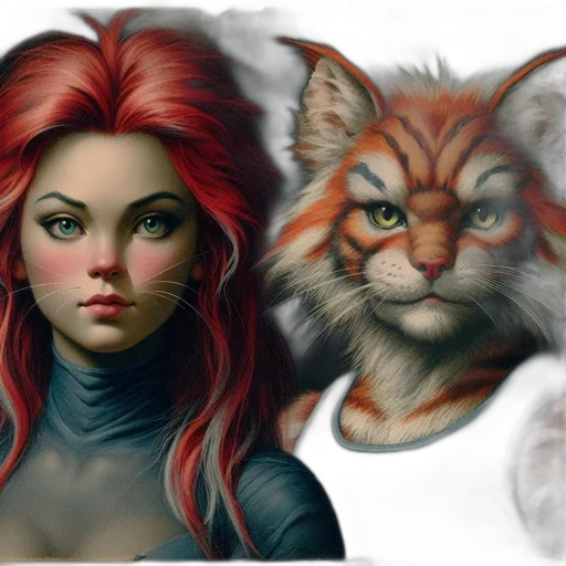 fantasy art, concept art, photorealistic, comic book art transparent PNG cut-out