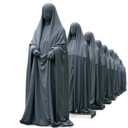 dress, jacket, staff, mask transparent PNG cut-out