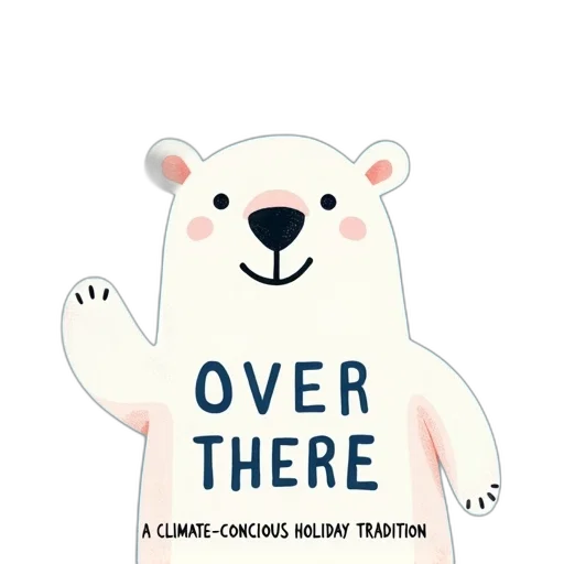 stylized, illustration, polar, bear transparent PNG cut-out