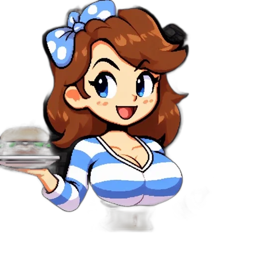 dress, staff, hat, food transparent PNG cut-out