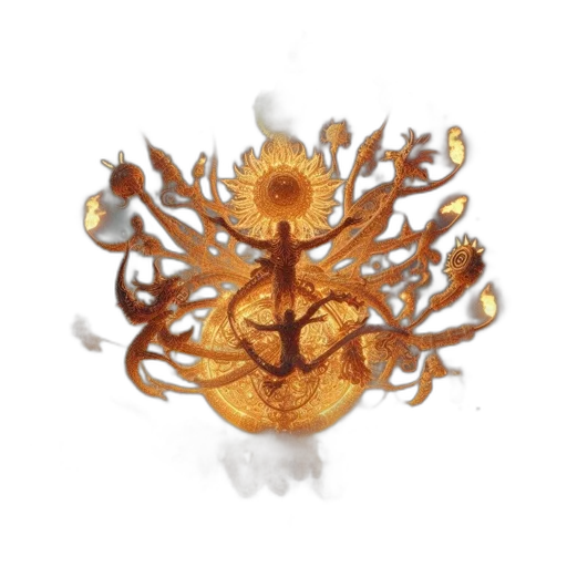 crown, jewelry, flower, staff transparent PNG cut-out