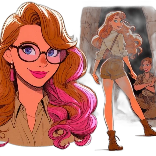concept art, comic book art, cartoon, fantasy art transparent PNG cut-out