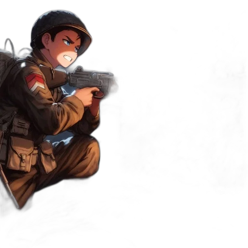 weapon, jacket, staff, concept art transparent PNG cut-out