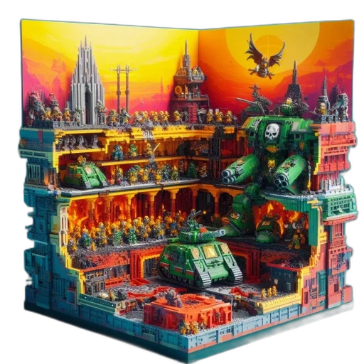 concept art, outer space, fire, city street transparent PNG cut-out