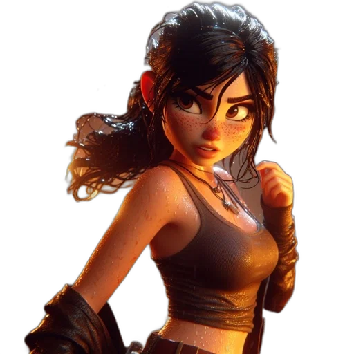concept art, fantasy art, comic book art, 3d render transparent PNG cut-out