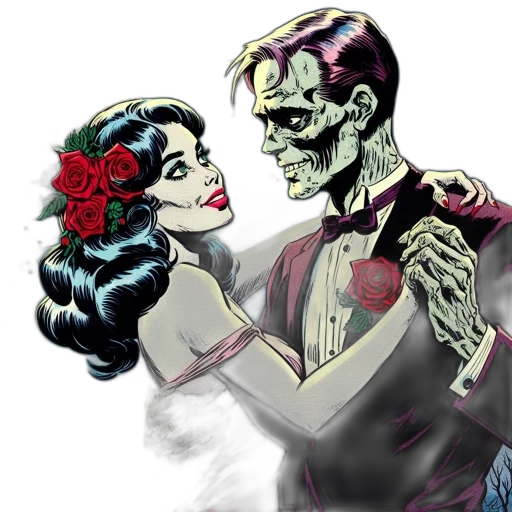 comic book art, concept art, watercolor, cartoon transparent PNG cut-out