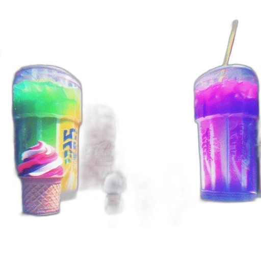 food, bottle, weapon, vaporwave transparent PNG cut-out