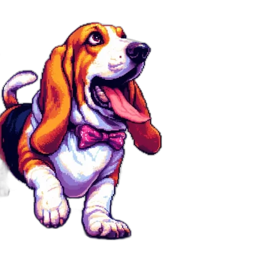 animal, creature, staff, pixel art transparent PNG cut-out