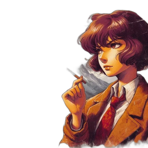 jacket, face, staff, umbrella transparent PNG cut-out