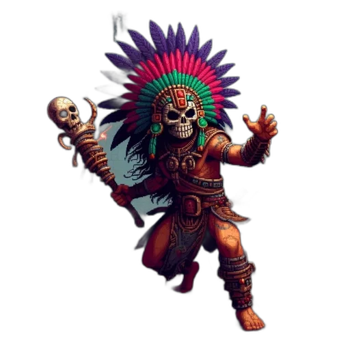 staff, mask, weapon, jewelry transparent PNG cut-out