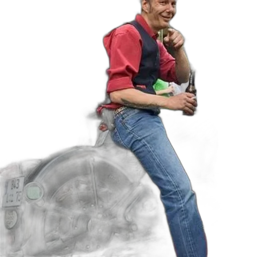 jacket, car, robot, staff transparent PNG cut-out