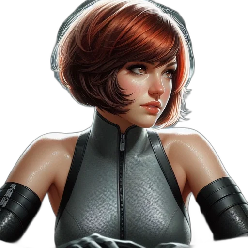 robot, jacket, face, concept art transparent PNG cut-out