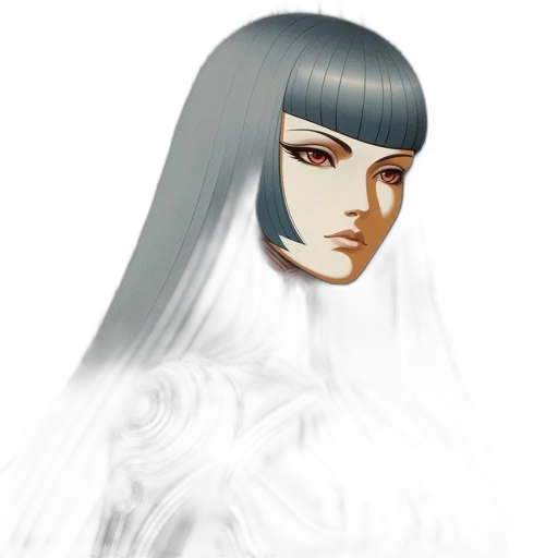 face, mask, hair, robot transparent PNG cut-out