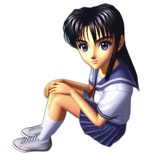 face, dress, pixel art, anime transparent PNG cut-out