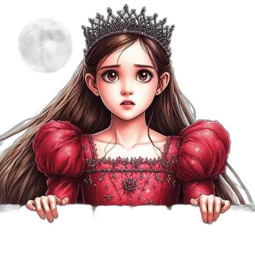 crown, dress, fantasy art, concept art transparent PNG cut-out
