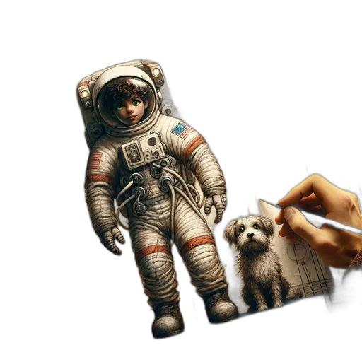 animal, creature, concept art, 3d render transparent PNG cut-out