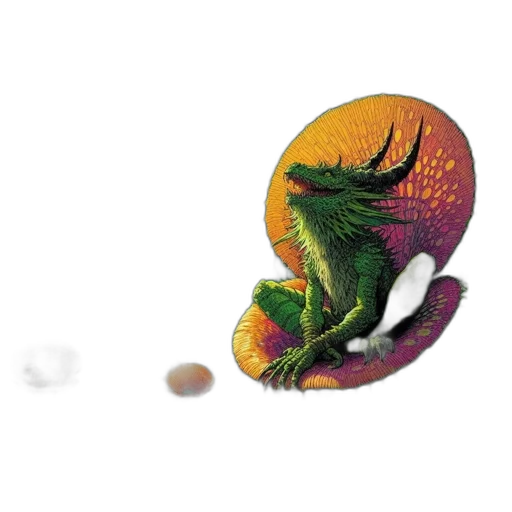 dragon, creature, food, animal transparent PNG cut-out