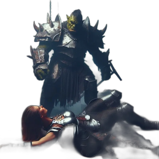 sword, weapon, staff, creature transparent PNG cut-out