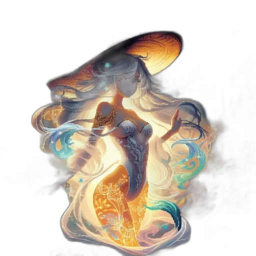 dragon, hat, staff, sword transparent PNG cut-out