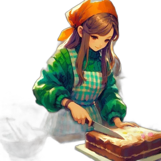 food, staff, jacket, pixel art transparent PNG cut-out