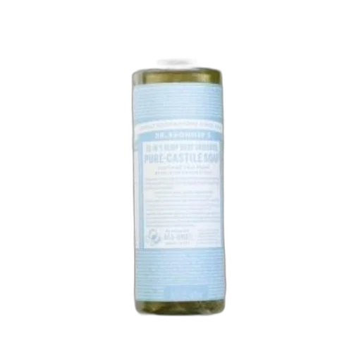 bottle, bronner, pure-castile, soap transparent PNG cut-out
