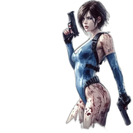 concept art, comic book art, fantasy art, cyberpunk transparent PNG cut-out
