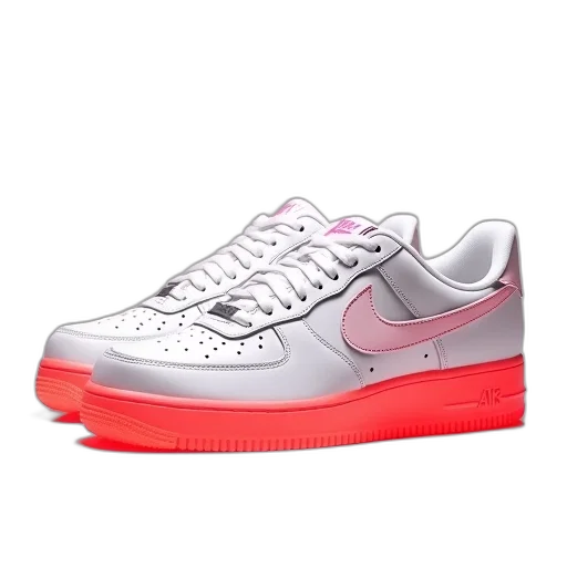 shoes, vaporwave, 3d render, pastel transparent PNG cut-out
