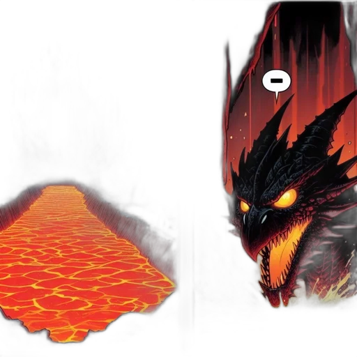 dragon, creature, comic book art, concept art transparent PNG cut-out