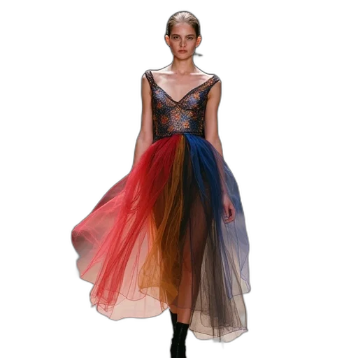 dress, dark, colorful, fall transparent PNG cut-out