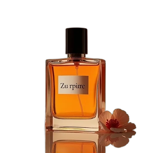 bottle, flower, photorealistic, refinery transparent PNG cut-out