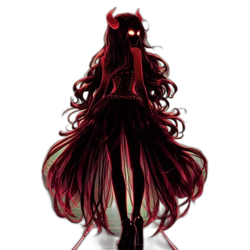 dress, hair, crown, creature transparent PNG cut-out