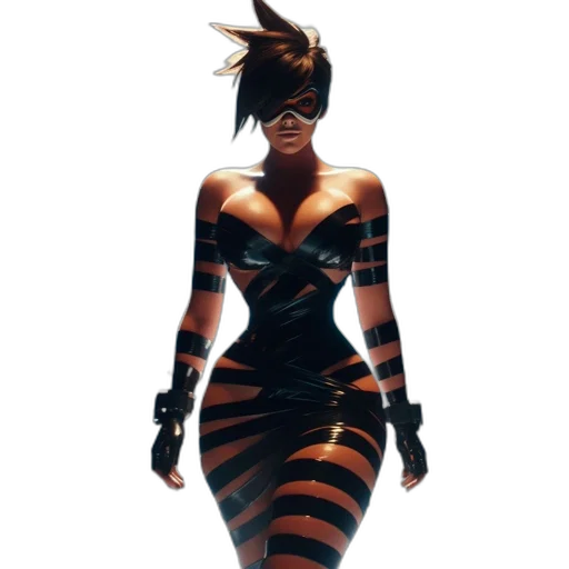 dress, concept art, comic book art, 3d render transparent PNG cut-out