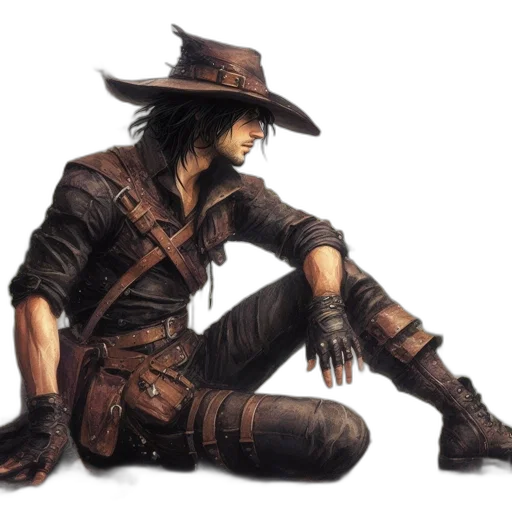 hat, weapon, staff, concept art transparent PNG cut-out