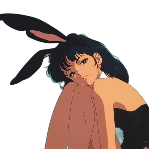 dress, anime, vaporwave, cartoon transparent PNG cut-out