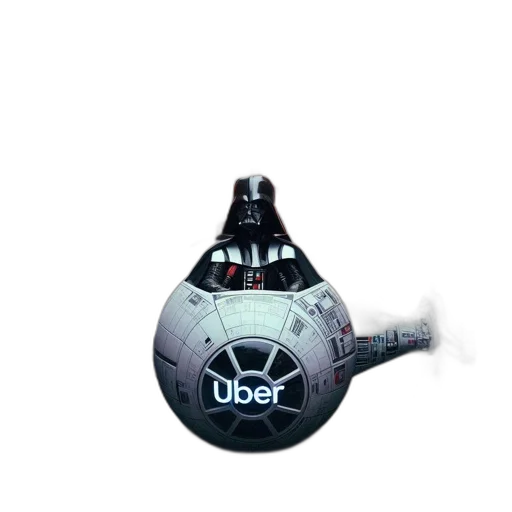 umbrella, car, robot, staff transparent PNG cut-out