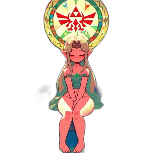 dress, jewelry, staff, pixel art transparent PNG cut-out