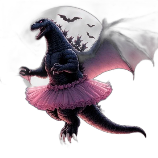 dragon, creature, dress, animal transparent PNG cut-out