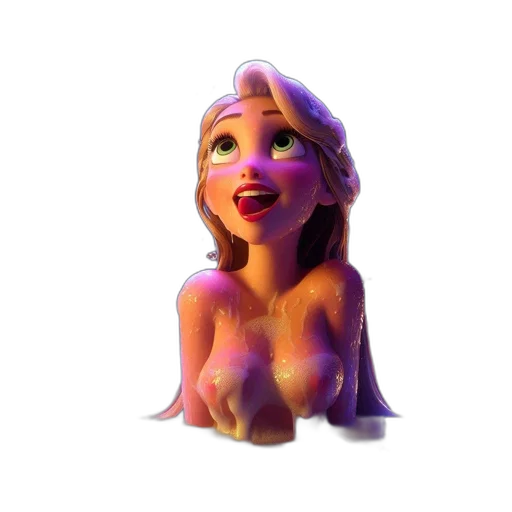 crown, face, dress, creature transparent PNG cut-out